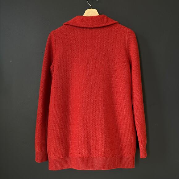 Loro Piana Baby Cashmere Double Breasted Cardigan Rust Size 40 - Picture 9 of 15